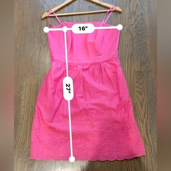 Vineyard Vines Pink Dress with Fish Embroidered Stitch Detail size 6 - Picture 8 of 12